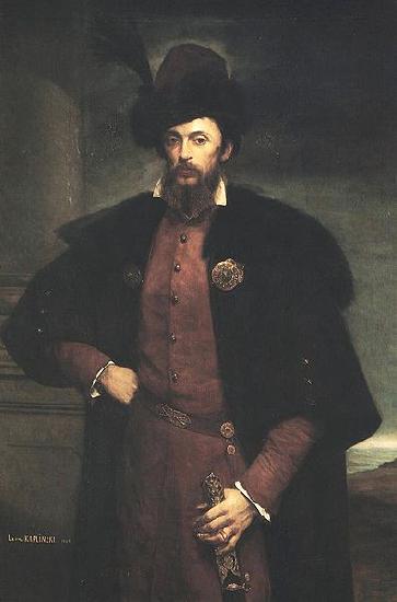 Leon Kaplinski Portrait of Jan Dzialynski. France oil painting art
